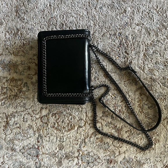Zara Mini Crossbody Bag with Chain Detail - Black - Picture 8 of 8